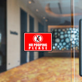 Classic Framed Plus No Pooping Please Wall or Door Sign | Restroom | RV Accessories