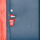 Day Sleeper Do Not Knock Door Hanger | House or Business Door Sign