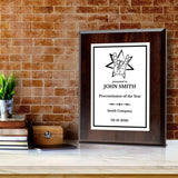 Rock and Roll Novelty Funny Customizable Award Plaque |Easel Mount Option | Funny Parody Achievement Personalizable Plaques