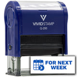Vivid Stamp For Next Week Self-Inking Rubber Stamp Self-Inking Rubber Stamps Teachers And Schools | Motivational Stamps For Children | Re-inkable Ink Pad