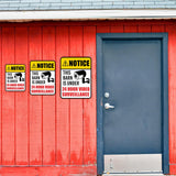Portrait Round Plus Notice This Barn Is Under 24 Hour Video Surveillance Wall or Door Sign | Farm/Barn Warning Signage