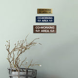 Basic Co-Working Area Wall or Door Sign