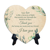 Mother Appreciation Home Decoration Heart Table Sign with Acrylic Stand (6