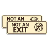 Standard NOT an EXIT (Stick Man) Wall or Door Sign