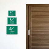 Classic Framed Plus Stairs - سلالم Door or Wall Sign | Bilingual General Signs - Arabic