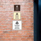 Signs ByLITA Square Recyclable Material Door or Wall Sign | Spanish Bilingual Business And Office Signs