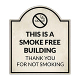 This is A Smoke Free Building Thank You for NOT Smoking' Headstone ? Wall/Door Restroom & Hygiene Sig