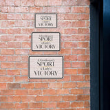 Classic Framed Plus A Gentleman’s Sport, a Lady’s Victory Door or Wall Sign | Motivational Decor