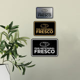 Signs ByLITA Classic Framed Pan Artesanal Fresco Door or Wall Sign