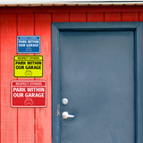 Signs ByLITA Classic Framed Respect Others, Park Within Our Garage Wall or Door Sign