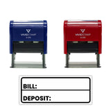 All Quality Bill Deposit Self-Inking Rubber Stamp | Business and Packaging Stamps