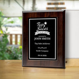 Sales Performance Customizable Award Plaque | Easel Mount Option | Achievement and Recognition Personalizable Plaques