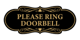 Signs ByLITA Designer Please Ring Doorbell Wall or Door Sign