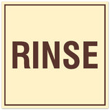 Signs ByLITA Square Rinse Sign - Easy Installation | Durable Material