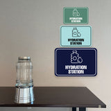 Classic Framed Plus Hydration Station Door or Wall Sign | Business & Public Signage