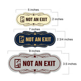 Designer Not An Exit (Runner) Wall or Door Sign