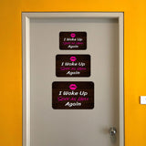 Classic Framed Plus I Woke Up Sexy As Hell Again Wall or Door Sign | Funny Naughty Decor
