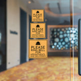 Square Plus Please Ring Bell For Appointments and Deliveries Wall or Door Sign | Health & Safety Warehouse Business Signage