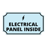 Notched Standard Electrical Panel Inside Wall or Door Sign | Facilities and Rooms Sign