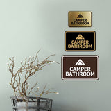 Signs ByLITA Classic Framed Camper Bathroom Wall or Door Sign
