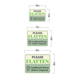 Classic Framed Plus Please Flatten Cardboard Boxes Before Disposal Door or Wall Sign | Waste Disposal Etiquette