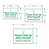 Classic Framed Plus Please Clean Up After Yourself – Leave Lounge Tidy Door or Wall Sign | Break & Lounge Areas