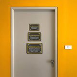 Classic Framed Plus No Trespassing: Violators Will Meet My Security System (And It Bites!) Door or Wall Sign | Home Security
