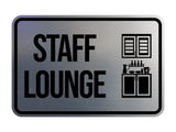 Classic Framed Staff Lounge Wall or Door Sign