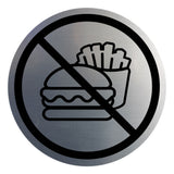 Signs ByLITA Circle No Food Allowed Graphic Door or Wall Sign | Easy Installation | Durable Construction | Promote Health And Safety | Caution Warning Sign for Home, Business and Office Spaces