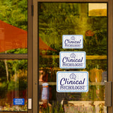 Classic Framed Plus Clinical Psychologist Wall or Door Sign | Office Signage