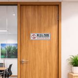Standard Plus No Cell Phone Use During Your Appointment Wall or Door Sign | No Cell Phone Signs - Sign
