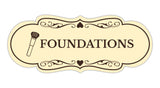 Signs ByLITA Designer Foundations Makeup Area Wall or Door Sign
