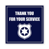 Square Plus Thank You For Your Service Wall or Door Sign | Police First Responders Appreciation Signage