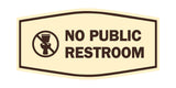 Signs ByLITA Fancy No Public Restroom Toilet Graphic Wall or Door Sign
