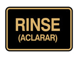 Signs ByLITA Classic Framed Rinse (Aclarar) Wall or Door Sign