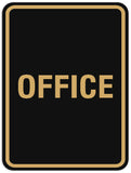 Signs ByLITA Portrait Round Office Sign - Laser-Engraved Lettering | Durable ABS Plastic | Vibrant Colors | Powerful Foam Tape