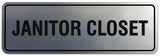 Signs ByLITA Standard Janitor Closet Sign - Easy Installation | Durable Wall or Door