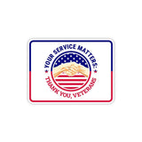Classic Framed Plus Your Service Matters: Thank You, Veterans Door or Wall Sign | 2nd Amendment Protection