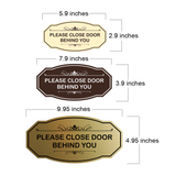 Victorian Please Close Door Behind You Wall or Door Sign