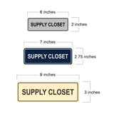 Signs ByLITA Standard Supply Closet Wall or Door Sign | Office Signage
