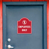 Employees Only' Headstone - Wall or Door Signs ? Access & Control Sign