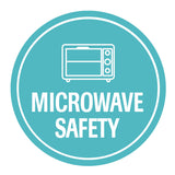 Circle Plus Microwave Safety Wall or Door Sign | Easy Installation | Business & Studio Signage