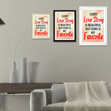 Designs ByLITA Every Love Story Is Beautiful But Ours Is My Favorite, Wall Print Art | Home Decor