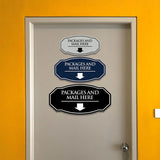 Signs ByLITA Victorian Packages and Mail here | Durable Plastic | Easy Installation | Elegant Design Wall or Door Sign