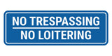 Signs ByLITA Standard No Trespassing No Loitering Wall or Door Sign | Office & Home Signage