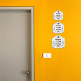 Heritage Plus Please Clean As You Go Wall or Door Sign | Public Spaces Signage