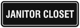 Signs ByLITA Standard Janitor Closet Sign - Easy Installation | Durable Wall or Door