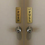 Signs ByLITA Vertical Push and Pull Door Signs (Coffee Beans) Door Sign