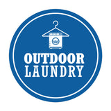 Signs ByLITA Circle Outdoor Laundry Wall or Door Sign