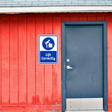 Portrait Round Plus Lift Correctly Wall or Door Sign